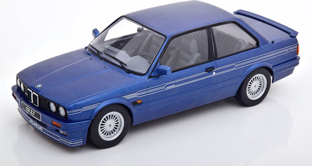 BMW Alpina C2 2.7 (E30) 1988 Blauw Metallic 1-18 KK-Scale ( Metaal )