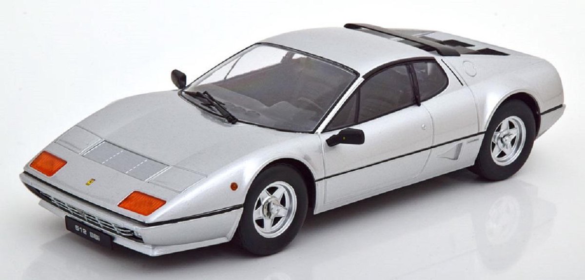 Ferrari 512 BBi 1981 Zilver 1-18 KK Scale