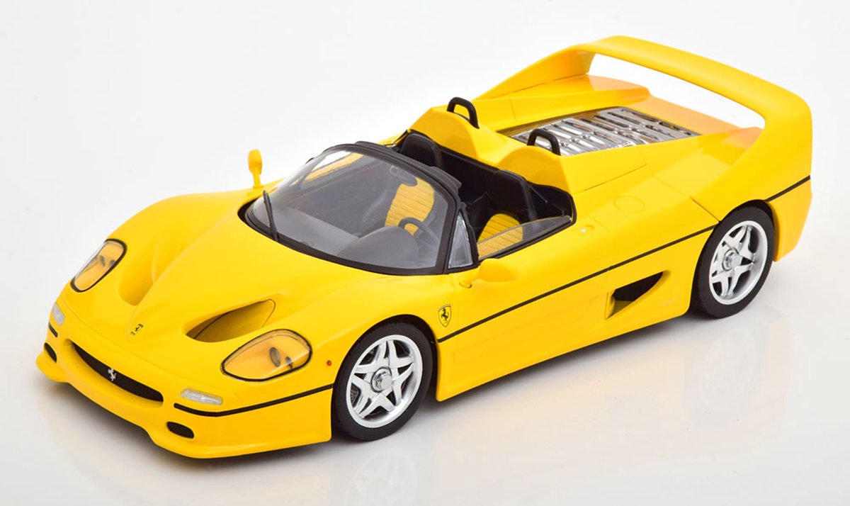 Ferrari F50 Cabriolet 1995 Geel 1-18 KK-Scale (Metaal)