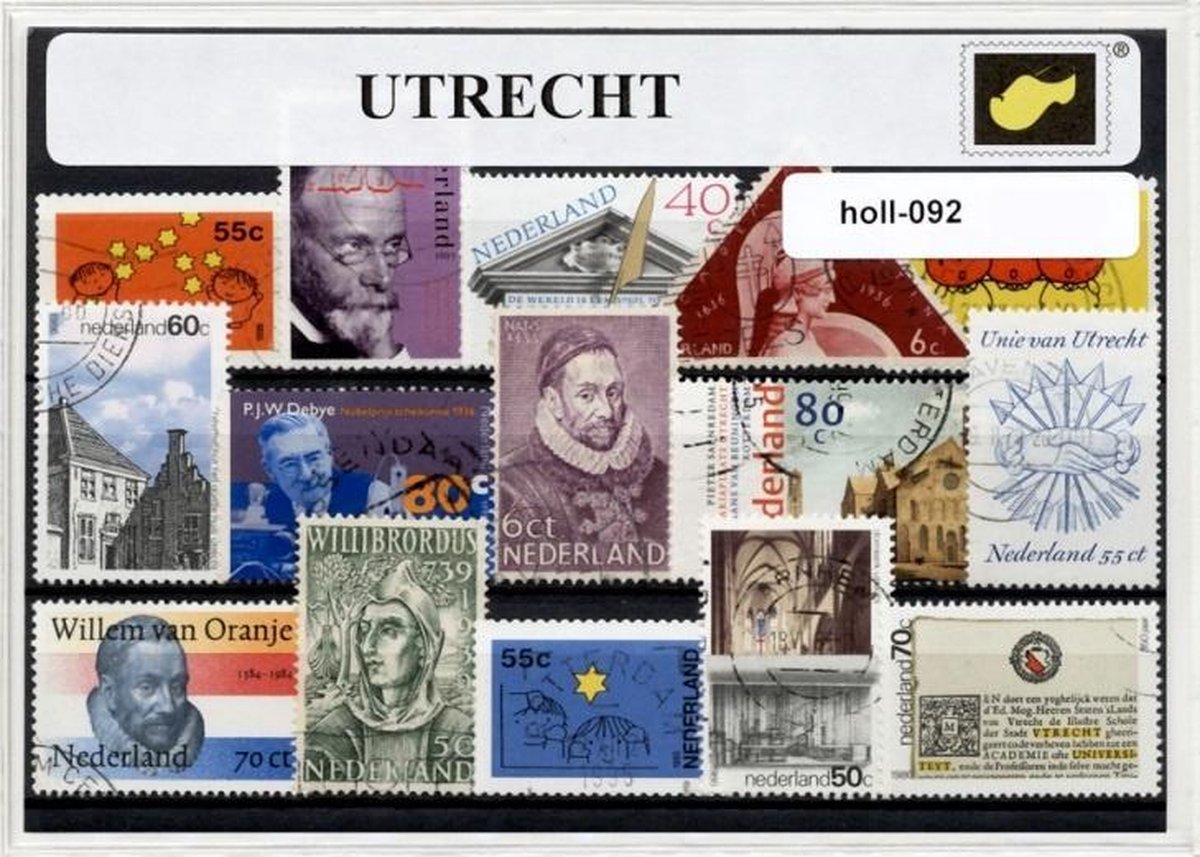 Utrecht - Typisch Nederlands postzegel pakket & souvenir. Collectie van verschillende postzegels van Utrecht - kan als ansichtkaart in een A6 envelop - authentiek cadeau - kado - kaart - station - domtoren - dom - grachten - Nijntje - FC Utrecht