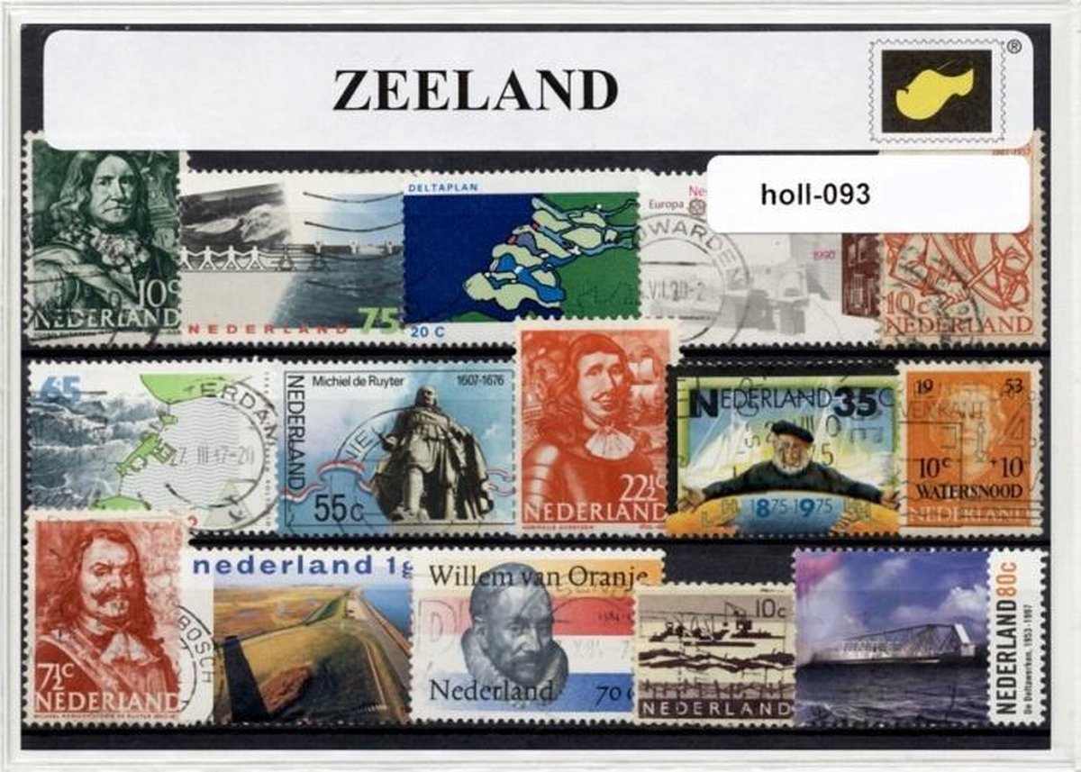 Zeeland - Typisch Nederlands postzegel pakket & souvenir. Collectie van verschillende postzegels van Zeeland - kan als ansichtkaart in een A6 envelop - authentiek cadeau - kado - kaart - mosselen - meisje - zeeuws - deltawerken - bolus - middelburg