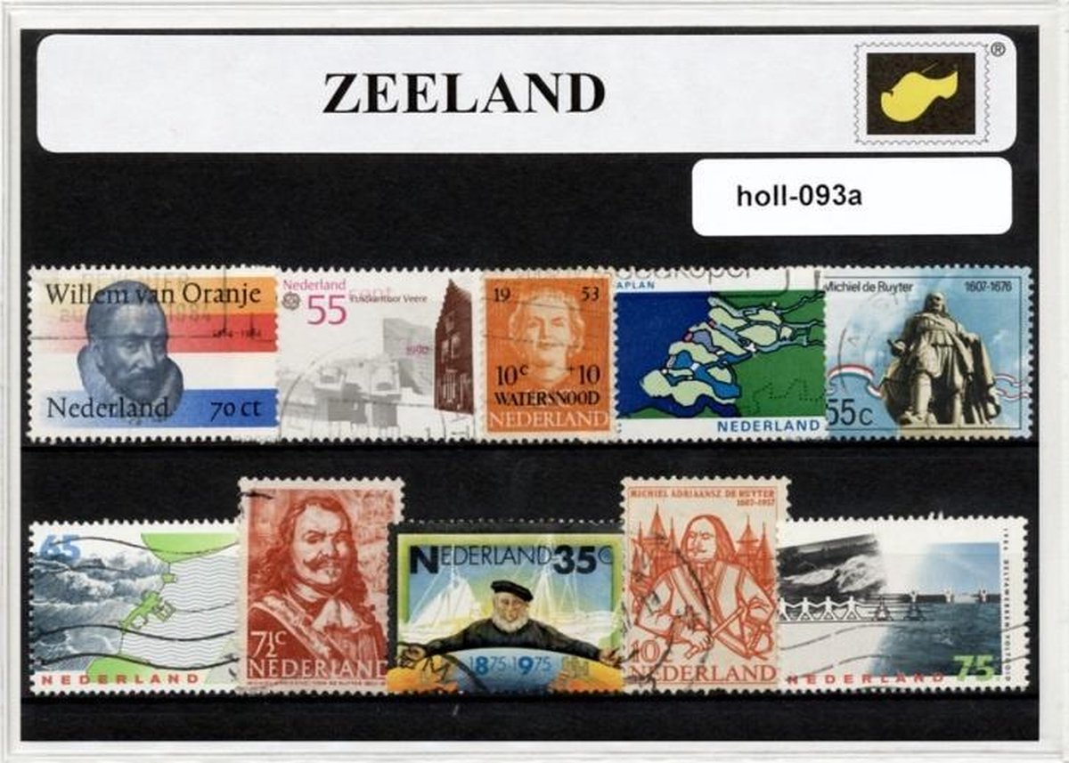 Zeeland - Typisch Nederlands postzegel pakket & souvenir. Collectie van verschillende postzegels van Zeeland - kan als ansichtkaart in een A6 envelop - authentiek cadeau - kado - kaart - mosselen - meisje - zeeuws - deltawerken - bolus - middelburg