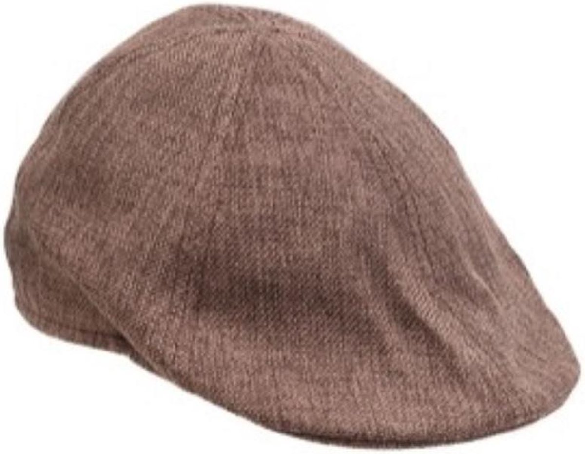 Pet zomer bruin met Linnen Look maat L