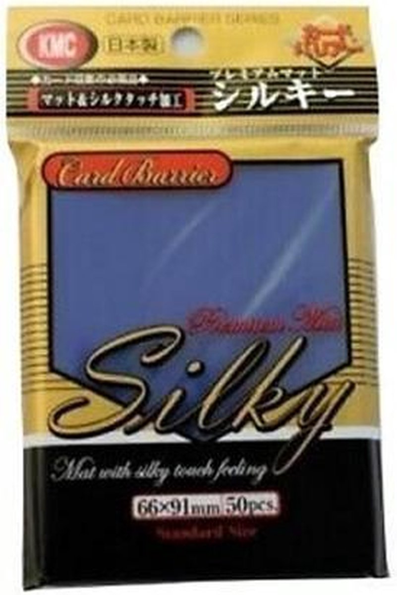 KMC Standard Sleeves - Silky Matte Blue (50 hoesjes)