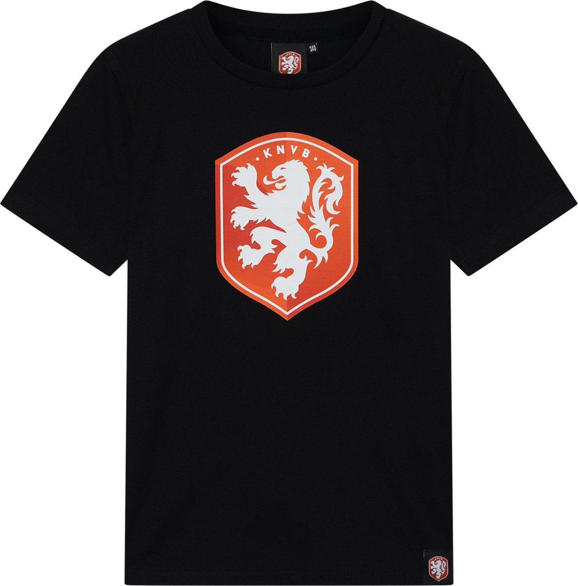 Nederlands Elftal Logo T-Shirt Kinderen - Zwart - EK 2024 - Maat 152 - Holland Shirt - KNVB