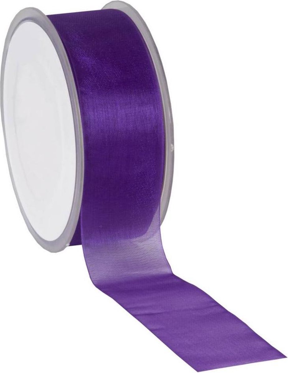 Clayre & Eef PL-Organza Woven Edge 38 mm x 50 mtr
