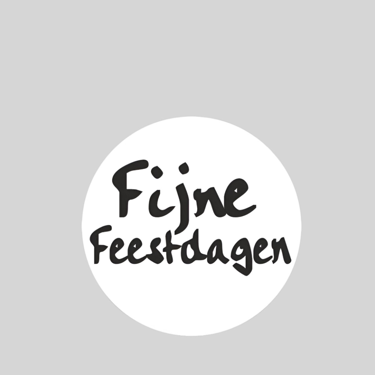 Old School Fijne Feestdagen -Sticker-Etiket- 40 mm / rol 500 st.
