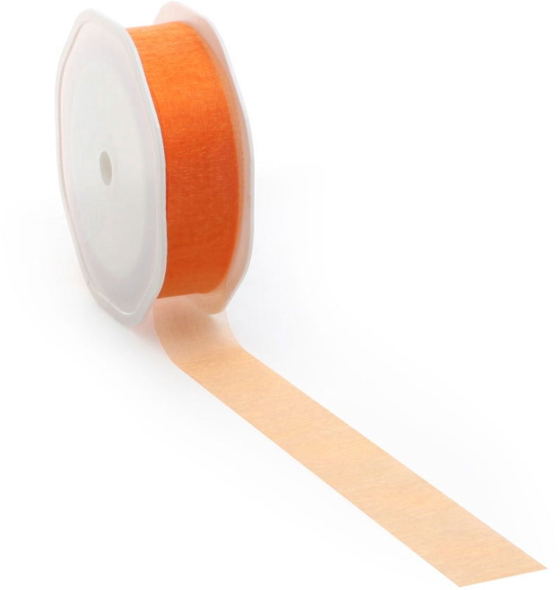 Oranje voile lint voor creatieve projecten en decoraties - 38 mm / 25 mtr.