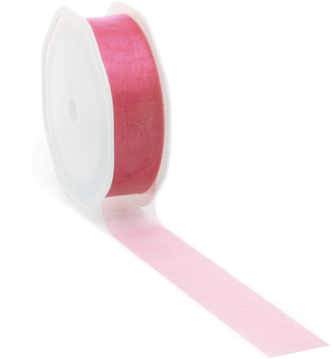 Plum voile lint voor stijlvolle decoraties en creatief gebruik - 25 mm / 25 mtr.