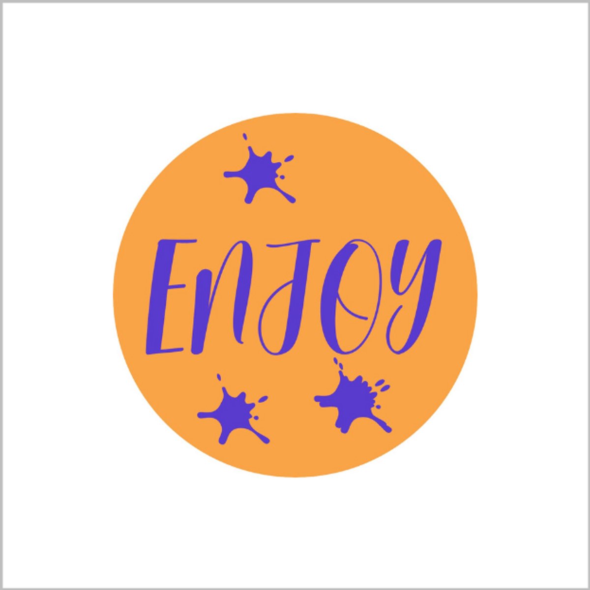 Sticker Enjoy 39 mm / rol 250 st.