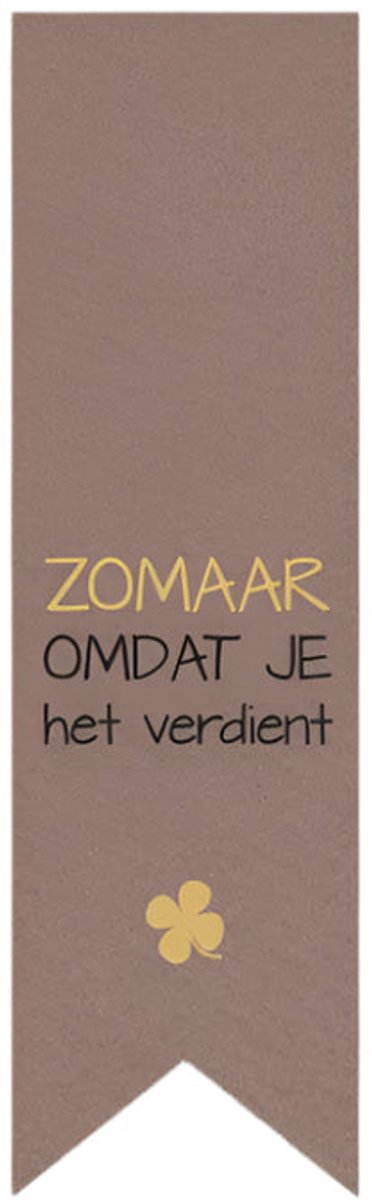 Vaantje Sticker Zomaar Omdat je het verdient -Sticker-Etiket- 250st.