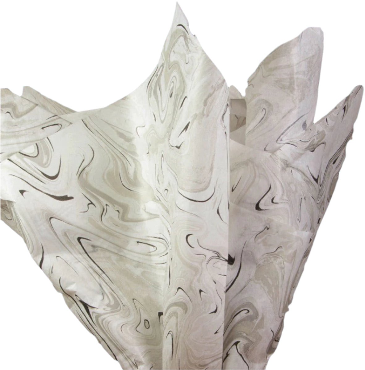 Vloeipapier Marmer Zwart - 50x76 cm, 20 vellen Elegant Vloeipapier