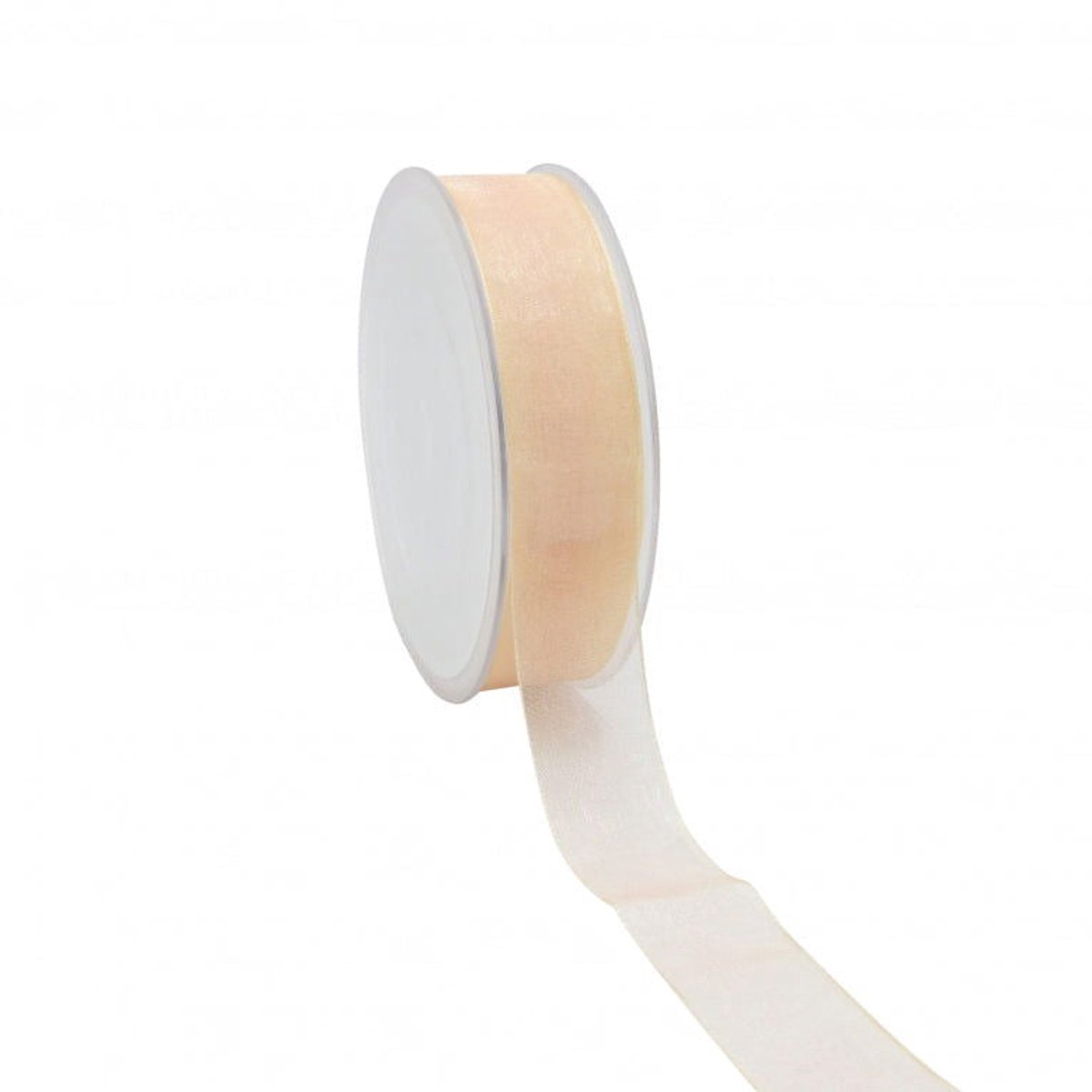 Zalm Organza lint 7 mm / 50 mtr.