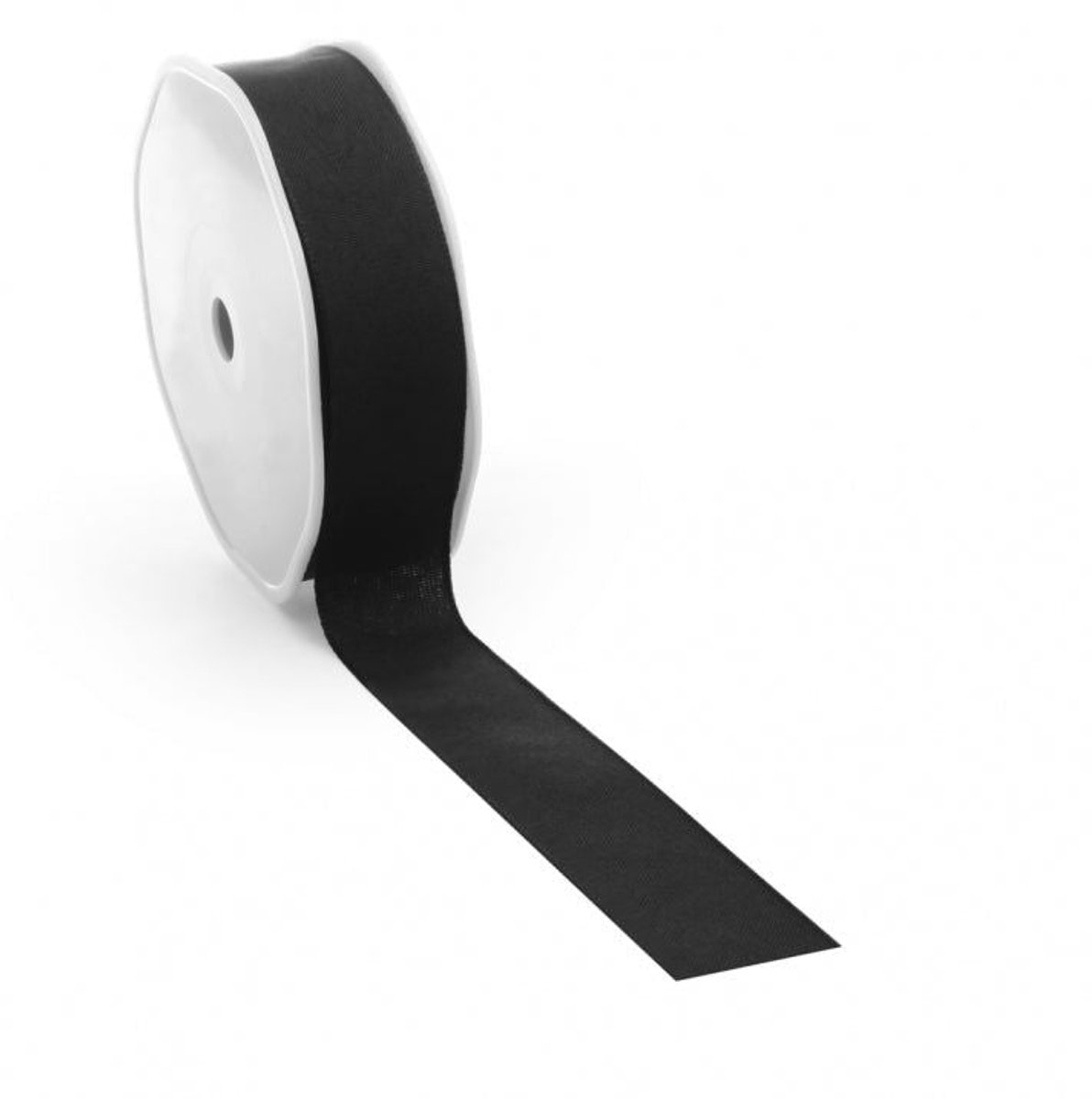 Zwart Katoenen Cadeaulint 12 mm / 20 mtr.