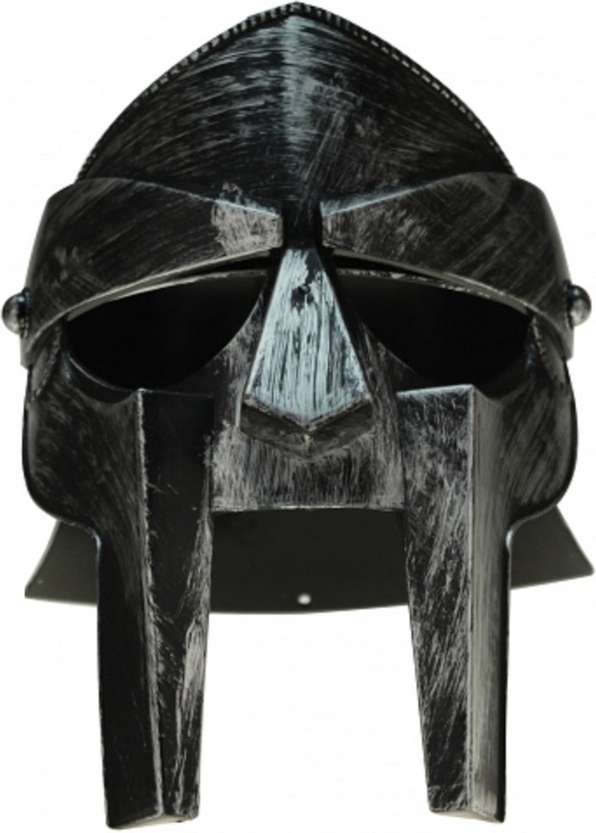 Gladiator ridder soldaten helm - zwart - voor volwassenen - Verkleed hoofddeksels - helmen