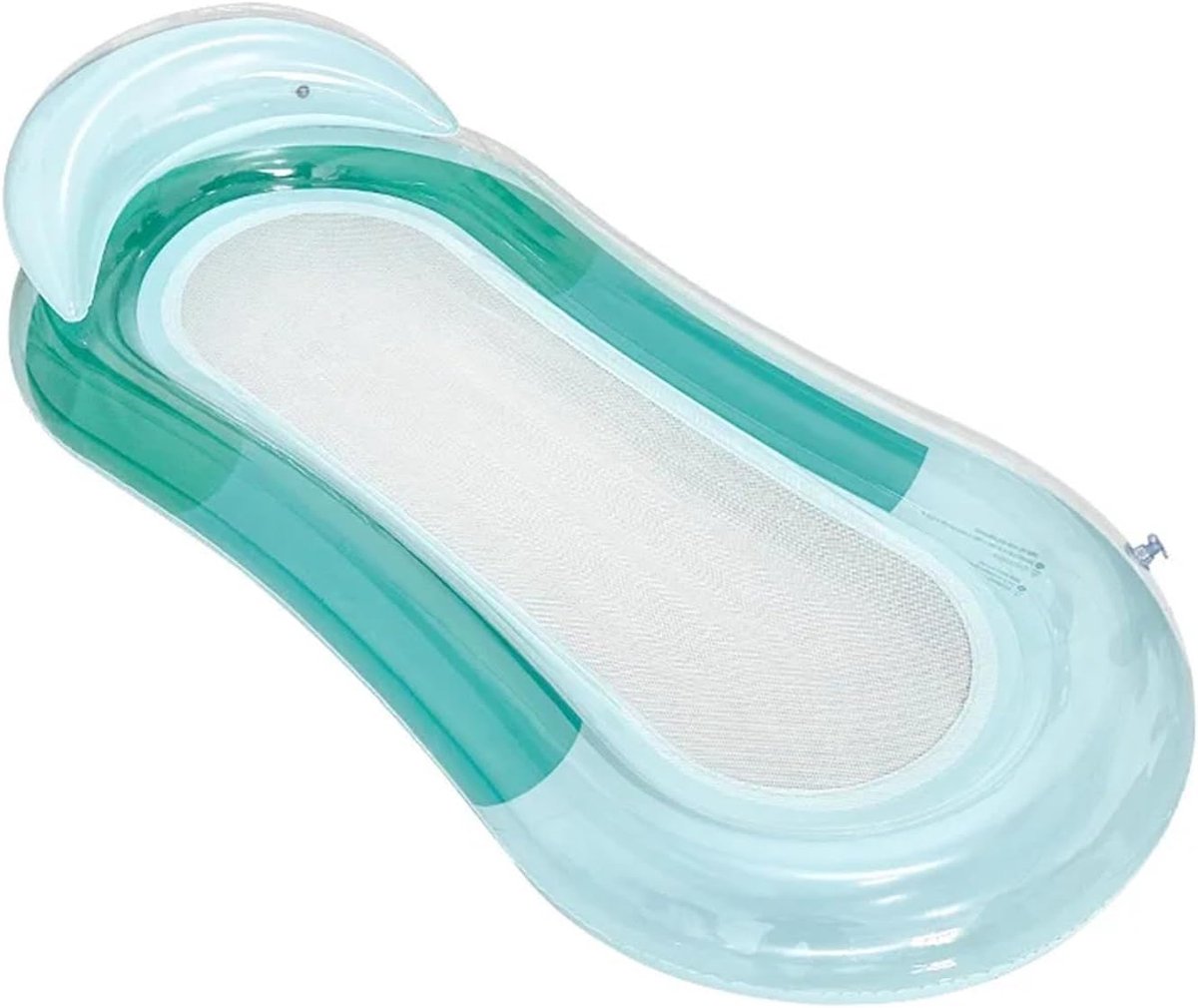   Ligbedden – Zonnebaden – Opblaasbare waterbedden – Opblaasbare kleurverloop – Ligstoelen met netten – Met rugleuningen – Drijvende bedden – Opvouwbaar – Drijvende rugleuningen – 155×73cm – Groen verloop