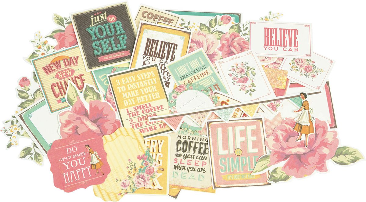 Kaisercraft: Tea Break collectables 4.5x7.5