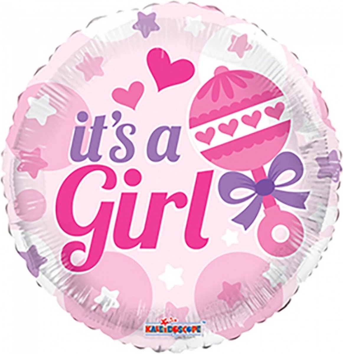 Folieballon Its A Girl - Roze - geboorte baby