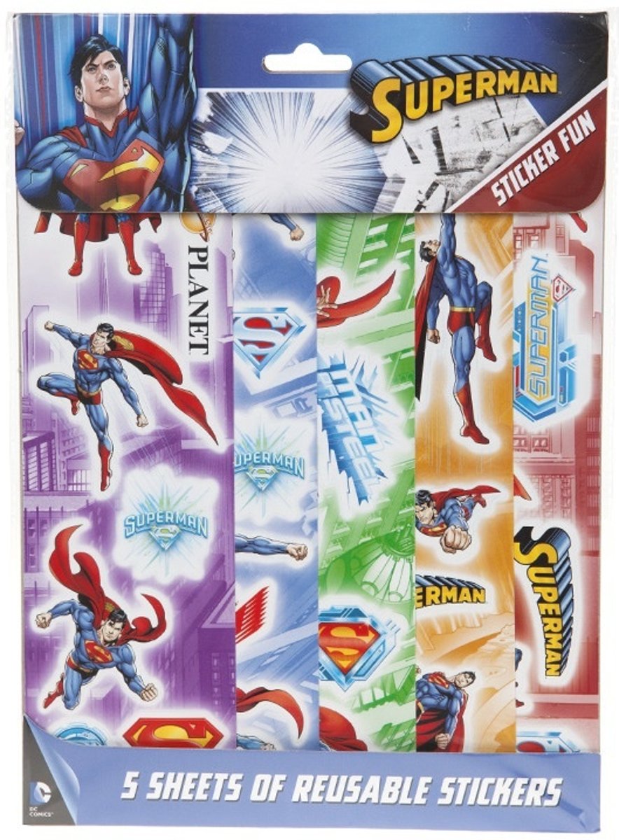   Stickervellen Superman 5 Stuks