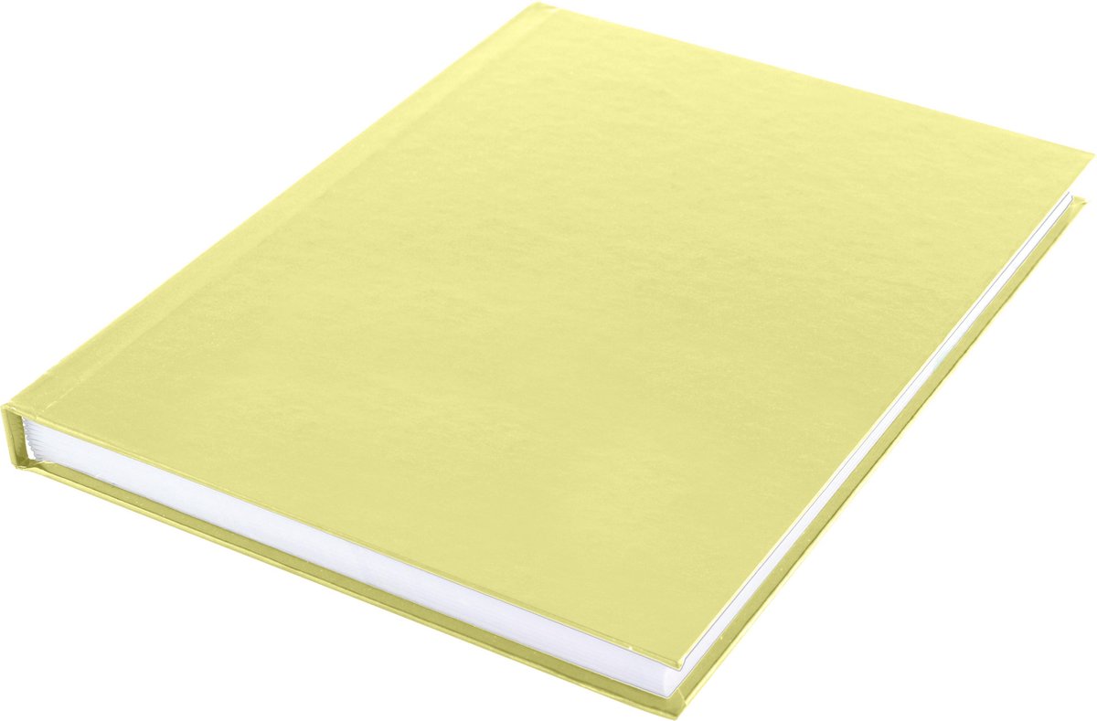 Dummyboek Kangaro A5 blanco hard cover 80 blad 100grs geel pastel