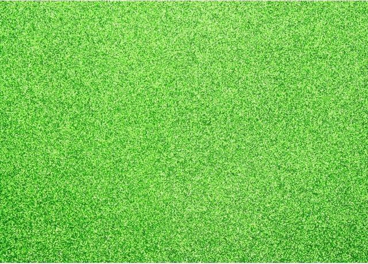 Glitterkarton   Gras - groen 50x70cm pak 10 vel 300 g