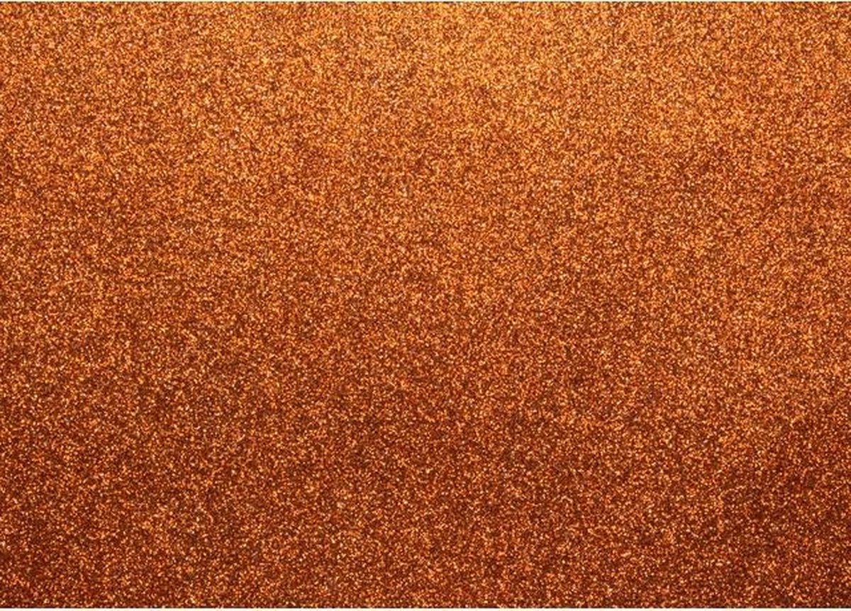 Glitterkarton Kangaro Koper - 50x70cm pak a 10 vel