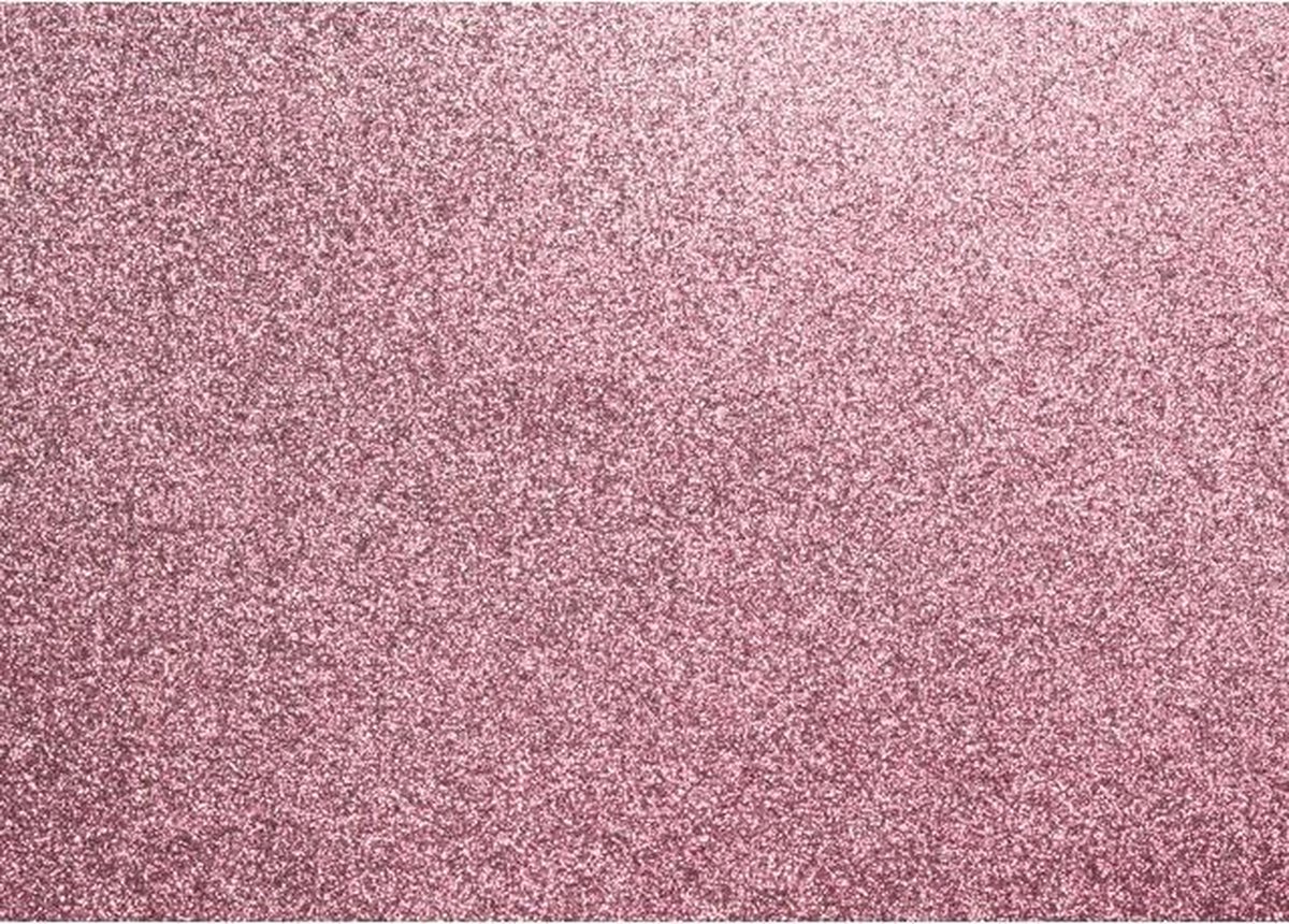 Glitterkarton Kangaro Oud roze - 50x70cm pak a 10 vel