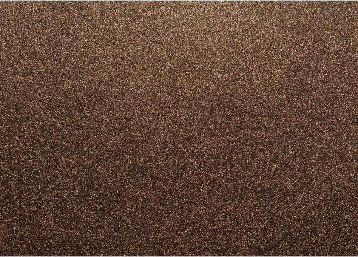 Glitterkarton   Rustiek - bruin 50x70cm pak 10 vel 300 g