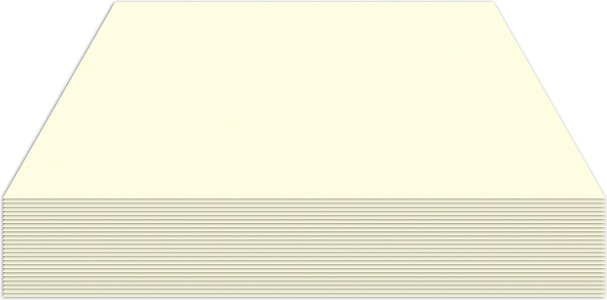 Kangaro fotokarton - 50x70cm - 300 gram - roomwit - pak 25 vel - K-0045-501