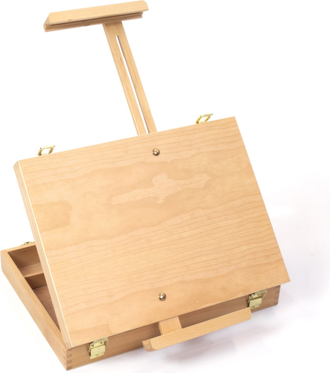   kistezel - beukenhout - met handvat - voor canvas tot 70cm - K-830040