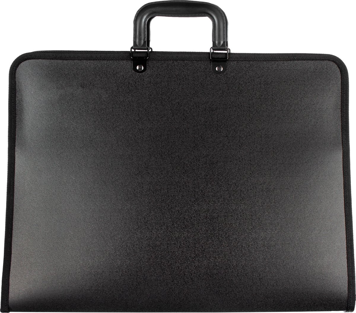 Kangaro tekenmap - A2 - met handvat - zwart - K-830213