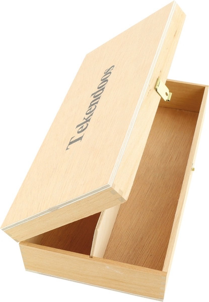 TEKENDOOS HOUT 24X12,5X6 CM