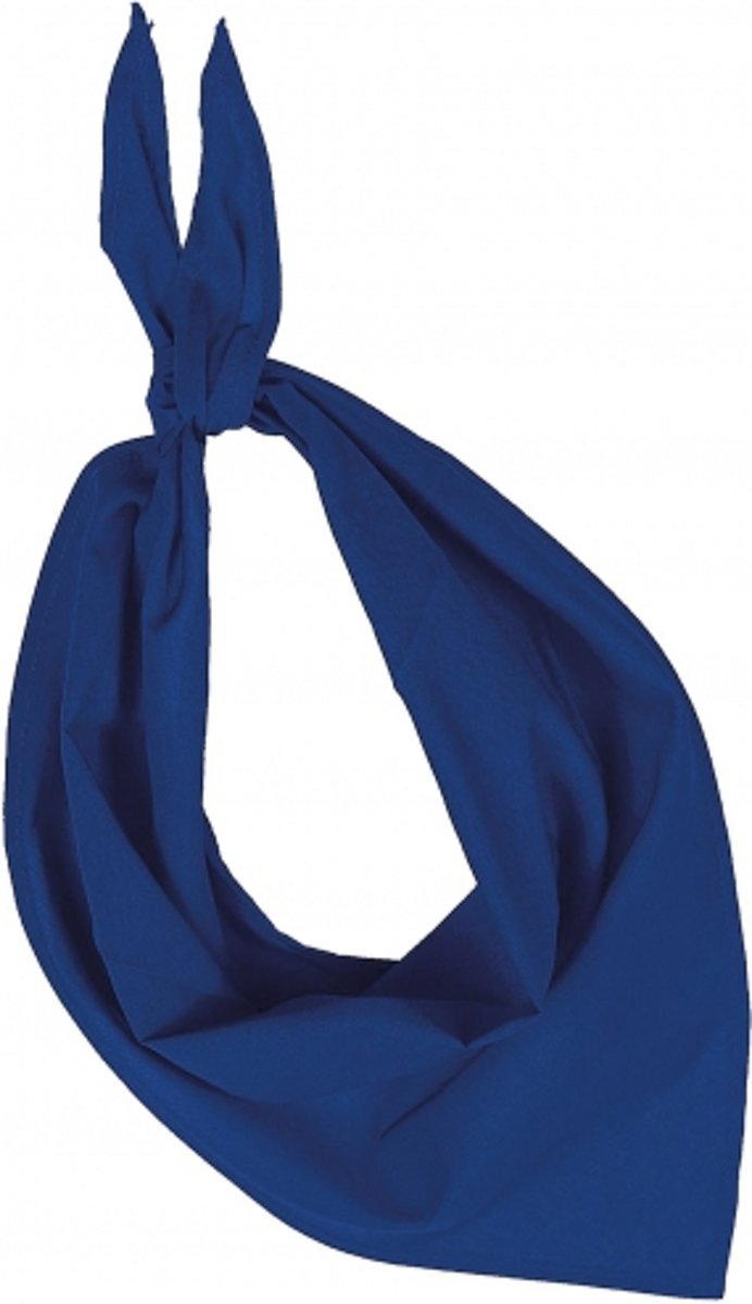 Zakdoek bandana kobalt blauw