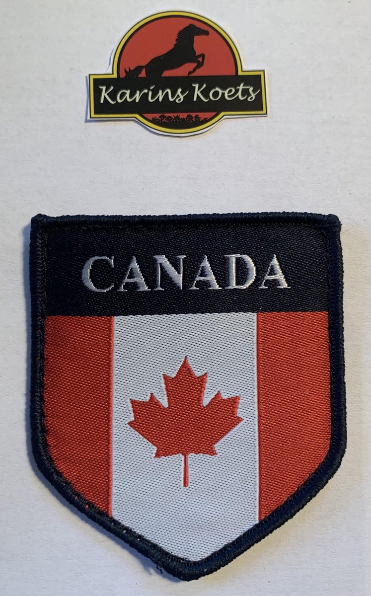 patch canada klittenband 5 cm breed 6 cm hoog