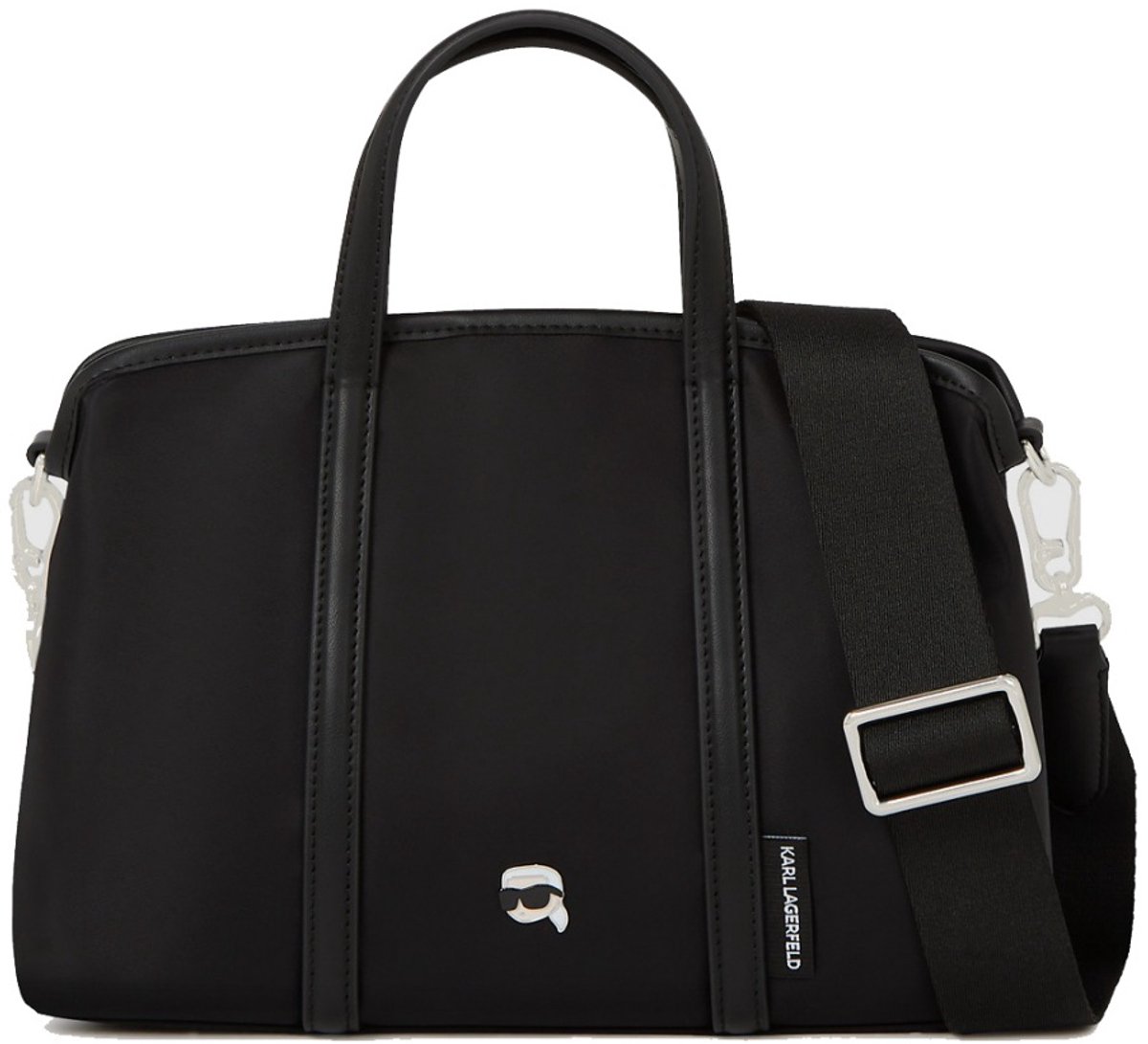KARL LAGERFELD IKON NYLON SM SATCHEL Zwart N/A EU