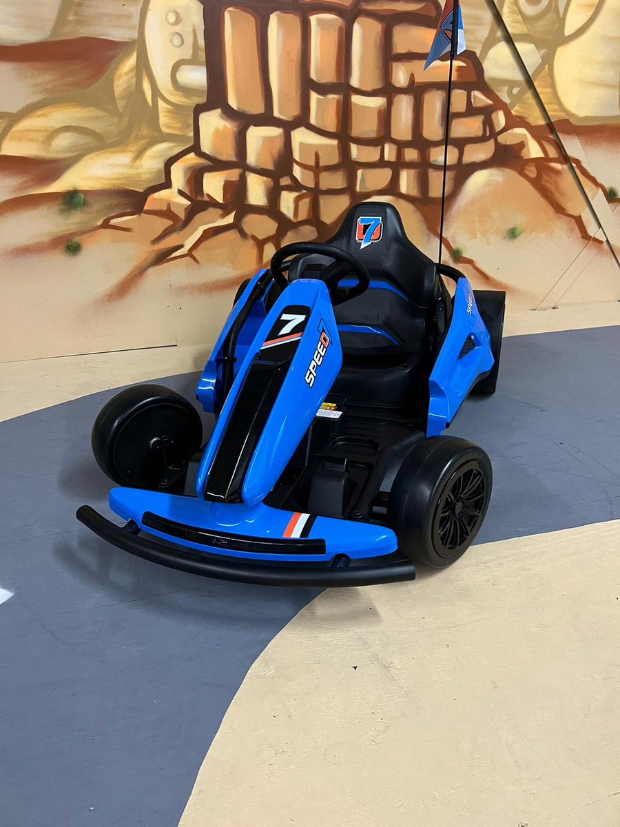 Kars Toys - Elektrische Drift Kart - Race Edition - Blauw