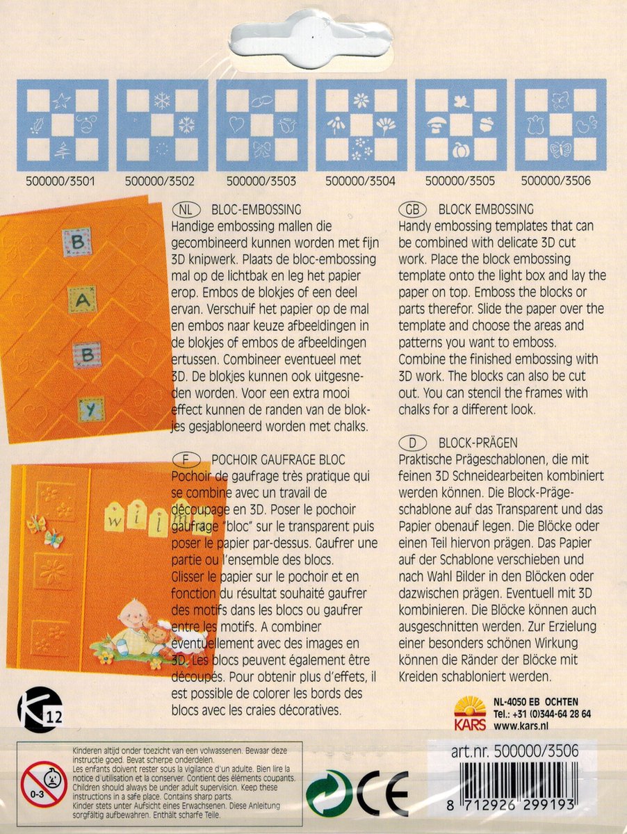 Bloc Embossing KB3506 - Lente