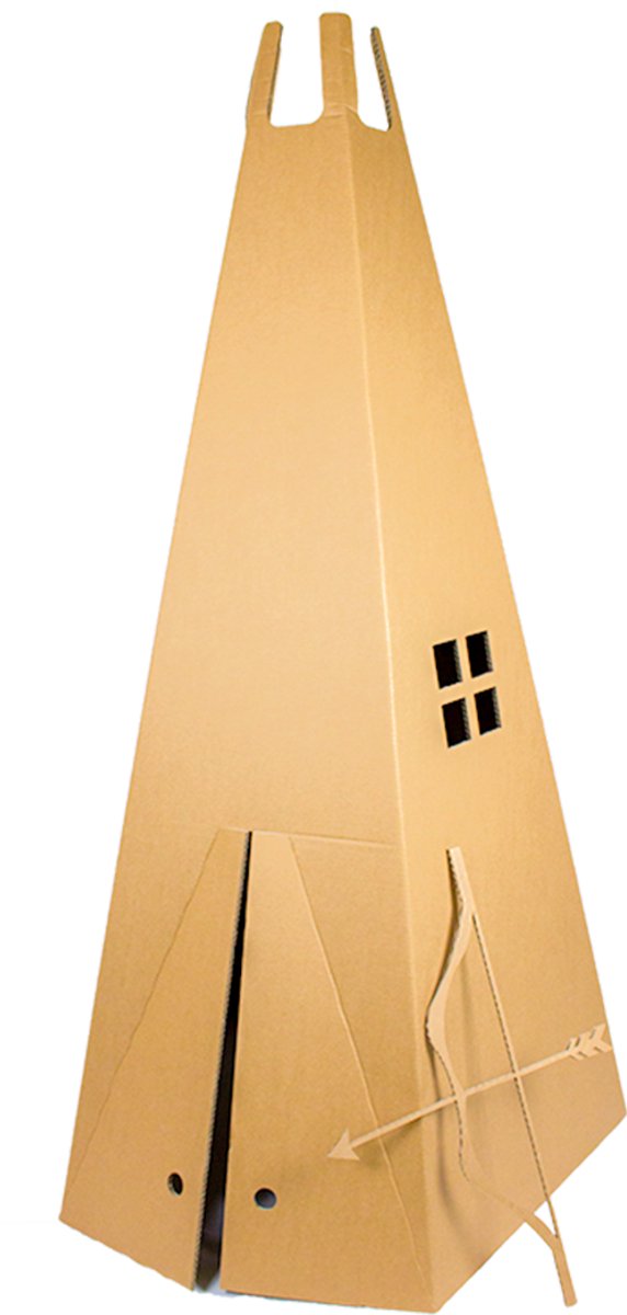 Kartonnen tipi tent - 91 x 86 x 168 cm - Kartent