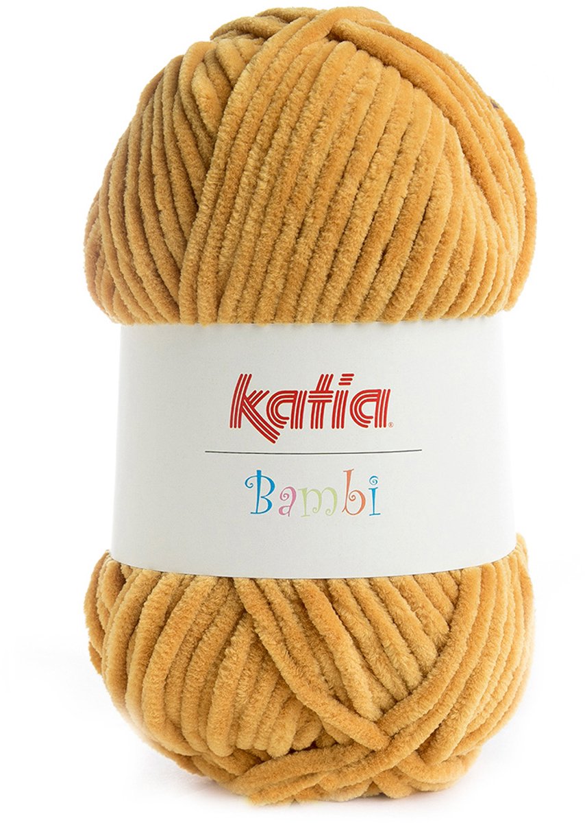 Katia Bambi - 320 mosterdgeel - Chenille Garen