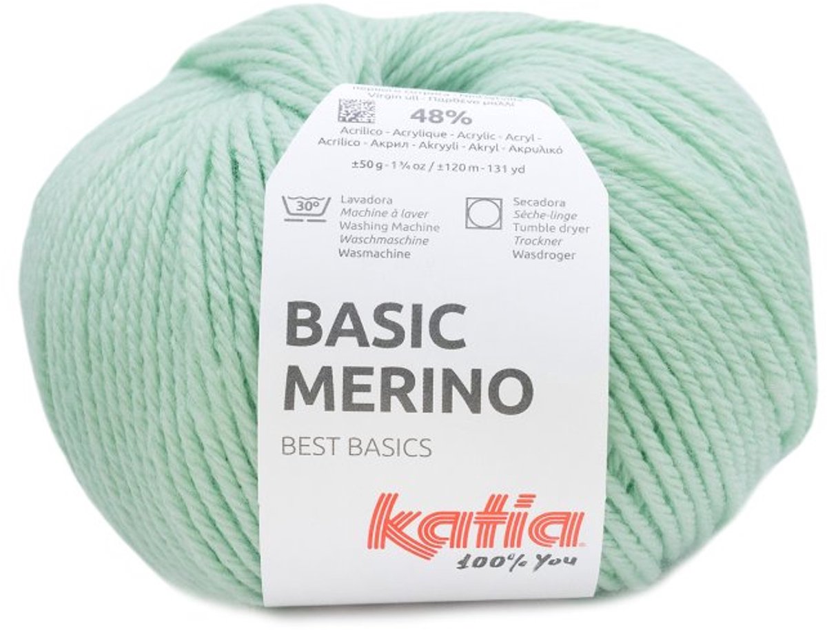Katia Basic Merino - 103 mint - Wol/Acryl Garen