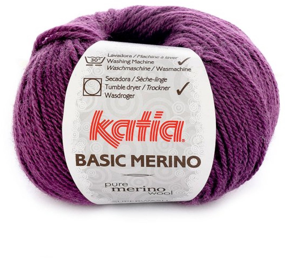 Katia Basic Merino - 28 paars - Wol/Acryl Garen