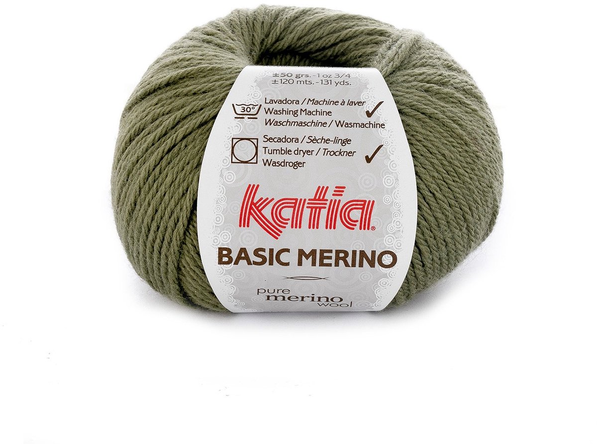 Katia Basic Merino - 70 kaki - Wol/Acryl Garen
