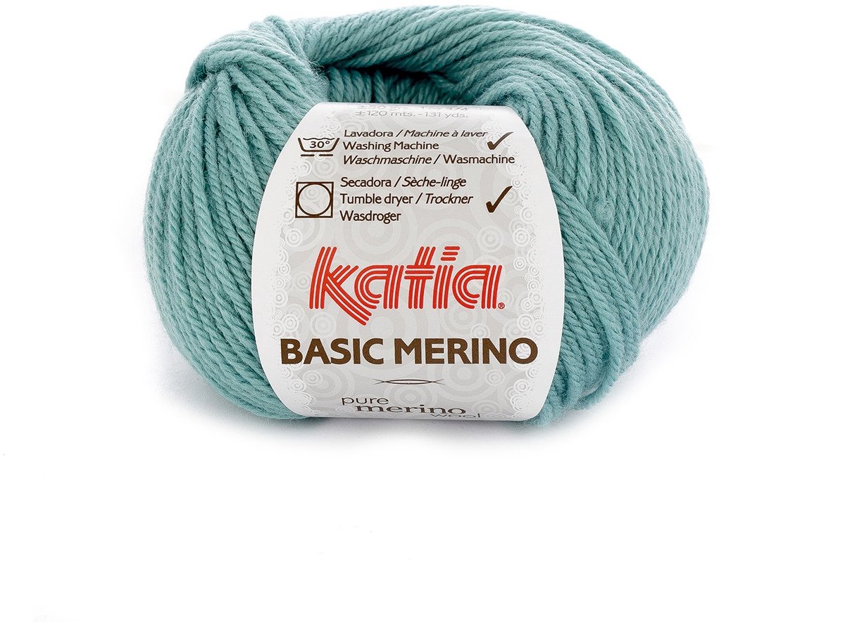 Katia Basic Merino - 73 waterblauw - Wol/Acryl Garen