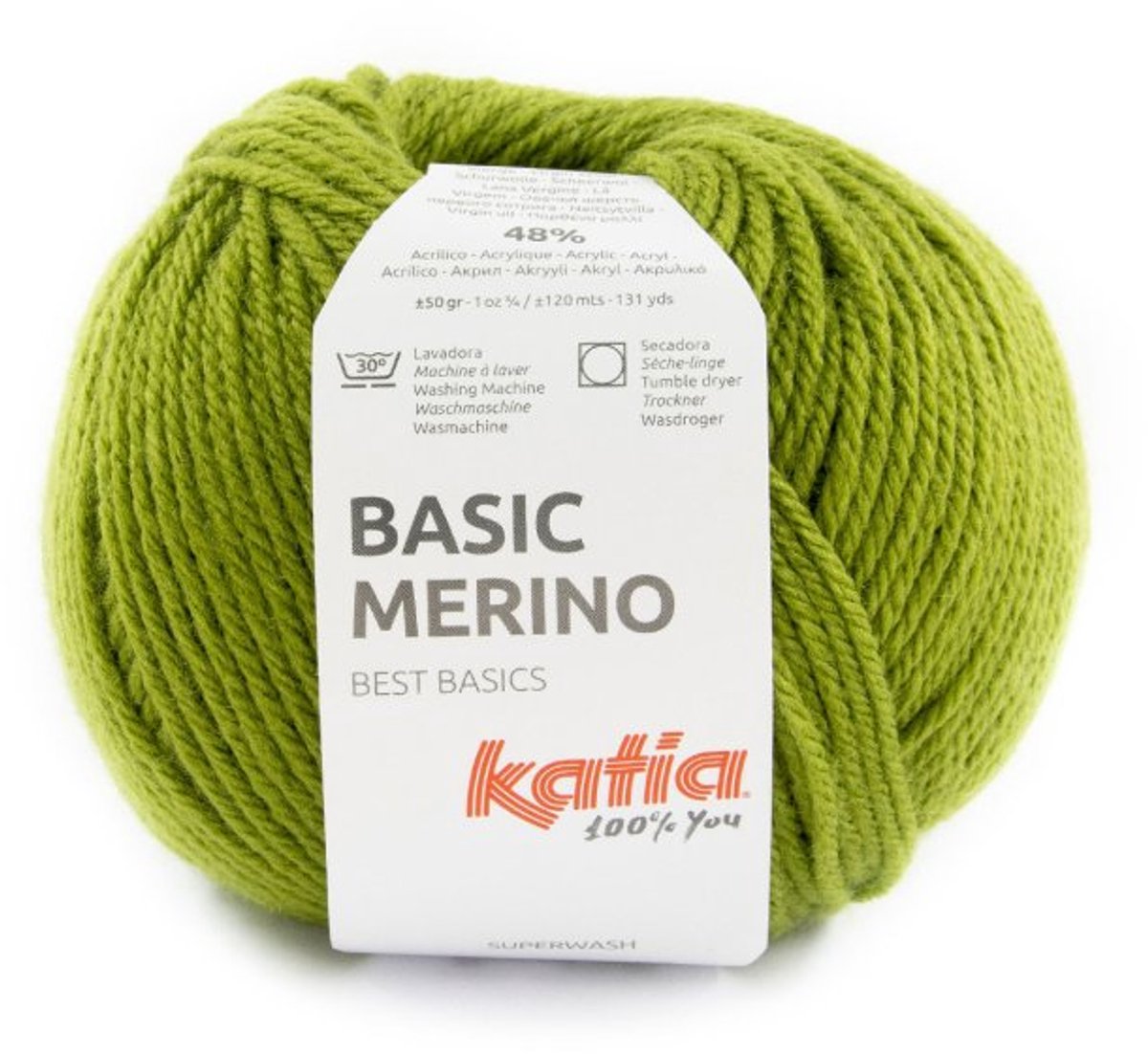 Katia Basic Merino - 90 grasgroen - Wol/Acryl Garen