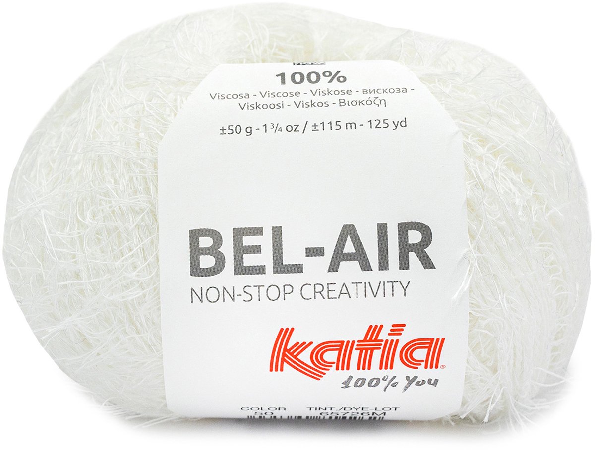 Katia Bel-Air - 50 wit - Viscose Fantasiegaren