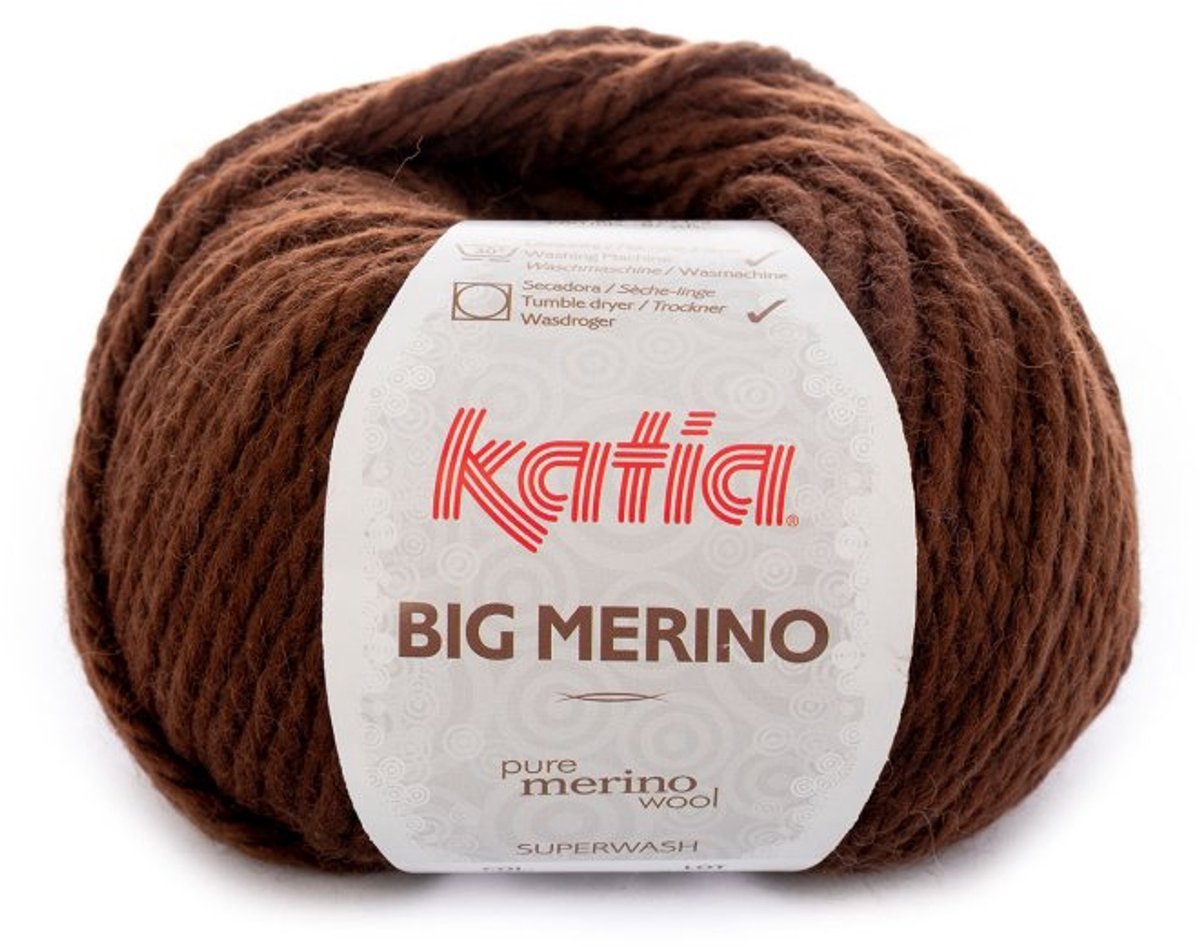 Katia Big Merino - 07 donkerbruin - Wol/Acryl Garen