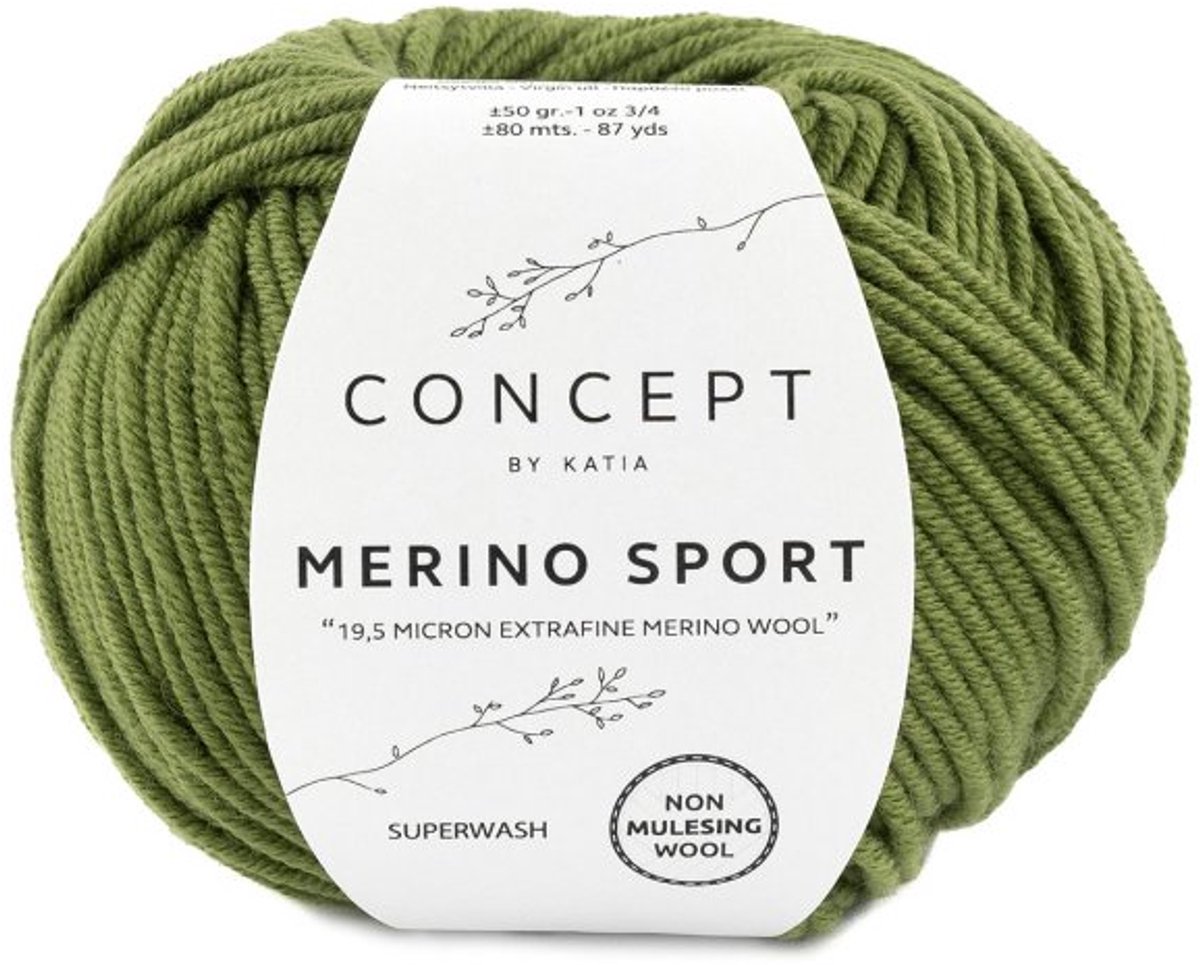 Katia Concept Merino Sport - 16 lichtgroen - Wol Garen