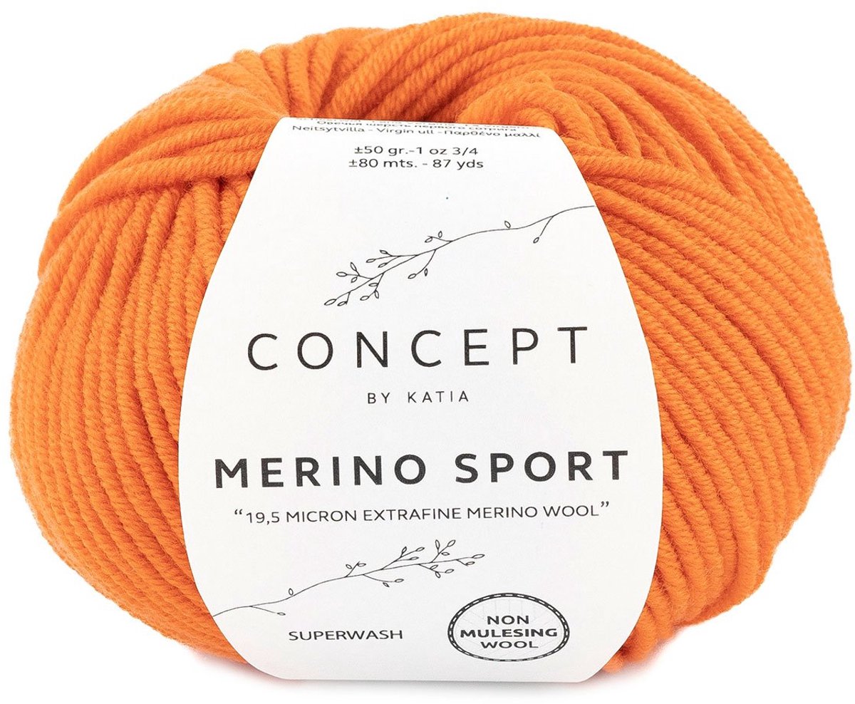 Katia Concept Merino Sport - 67 oranje - Wol Garen