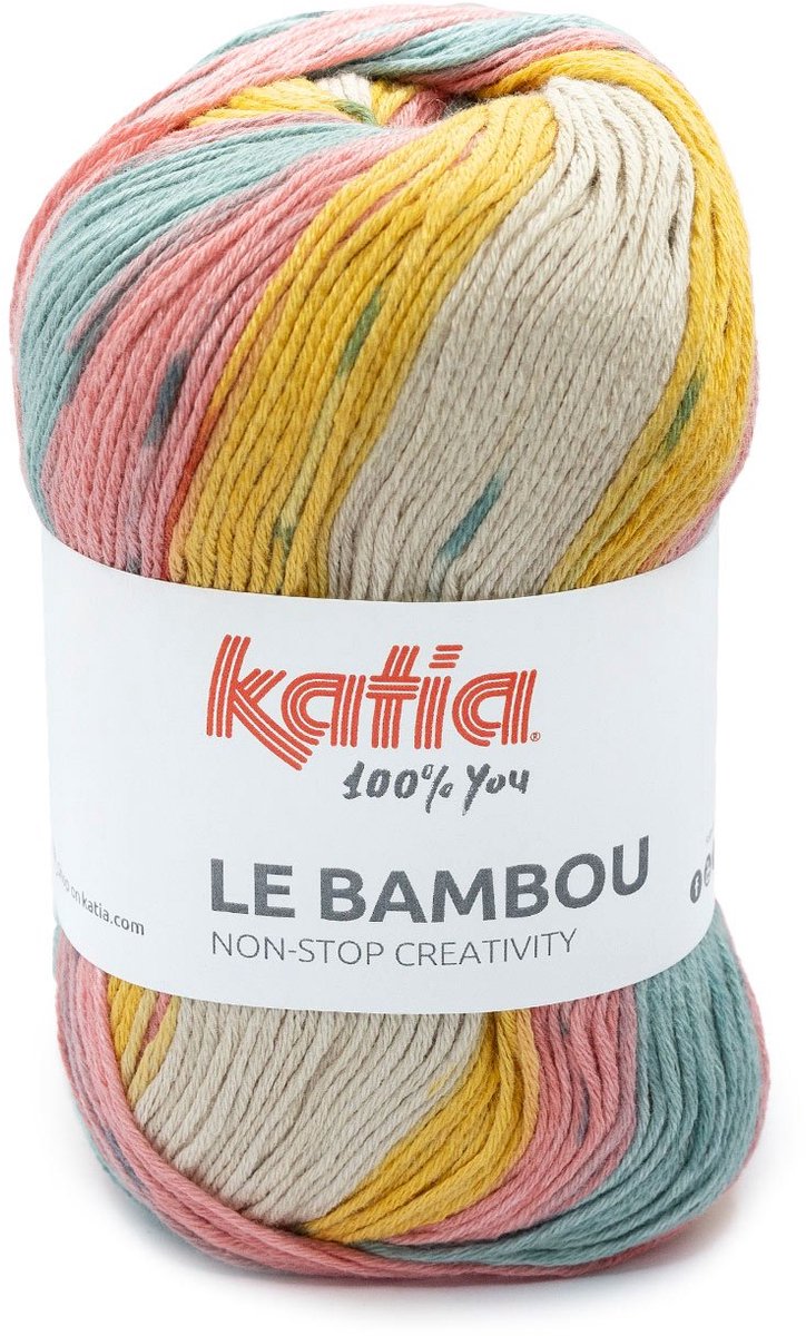 Katia Le Bambou - 102 pina colada - Katoen/Bamboegaren met Kleurverloop