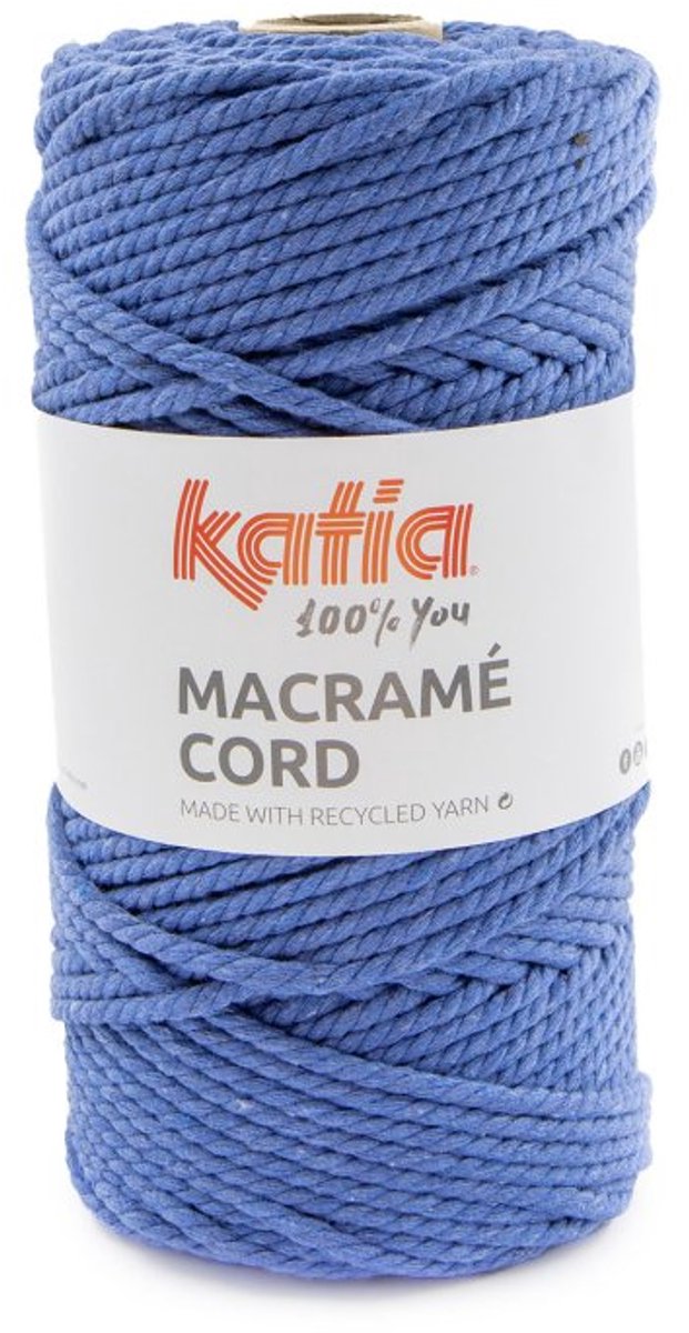 Katia Macramé Cord - 120 jeansblauw - Katoen Garen